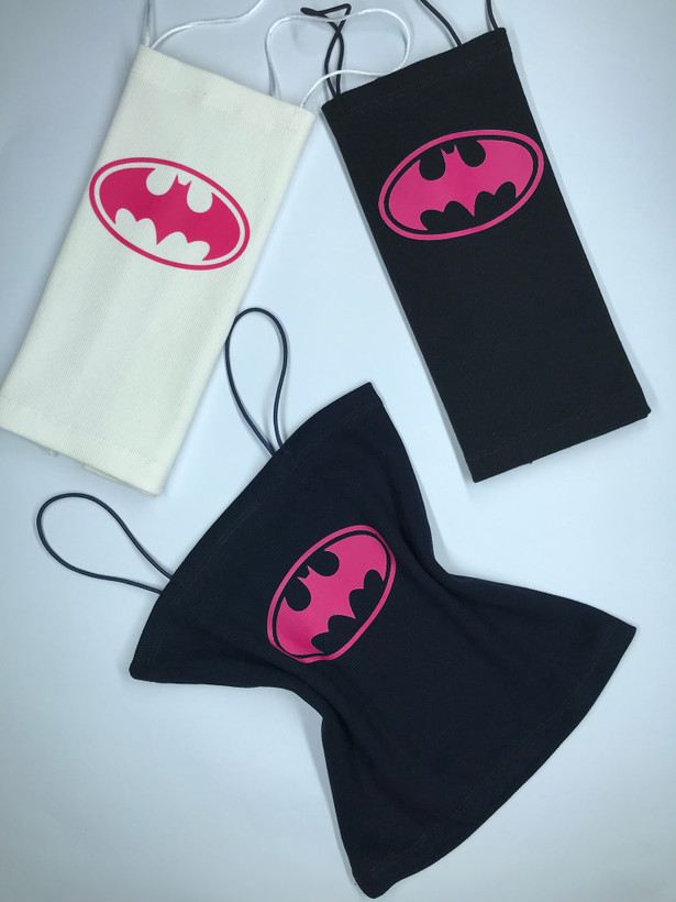 کراپ تاپ بند ماکارون طرح "batman" نخ پنبه
