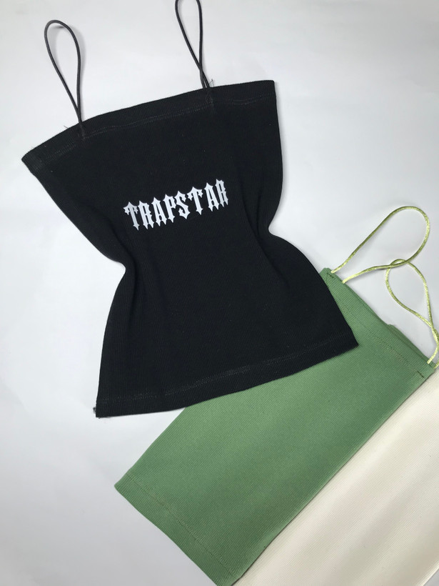کراپ تاپ بند ماکارون طرح "TRAPSTAR" نخ پنبه